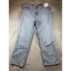 Abercrombie & Fitch Jeans Womens 34/18L Blue  Ankle Straight Ultra High Rise NWT